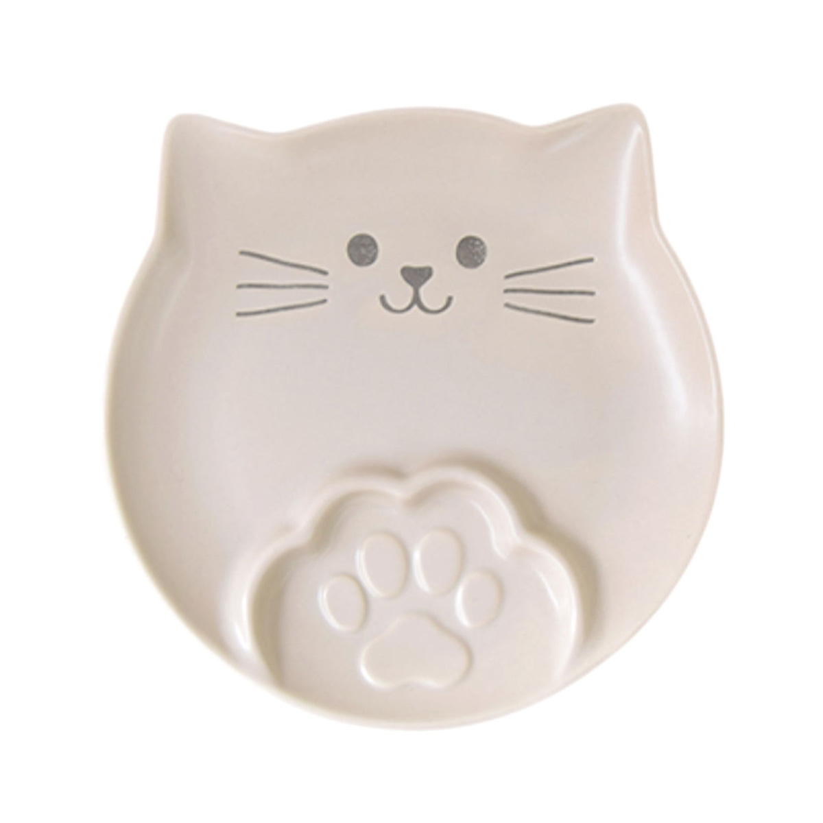 【まとめ買い】ラテにゃんこ 仕切り皿 ホワイト1576/349016