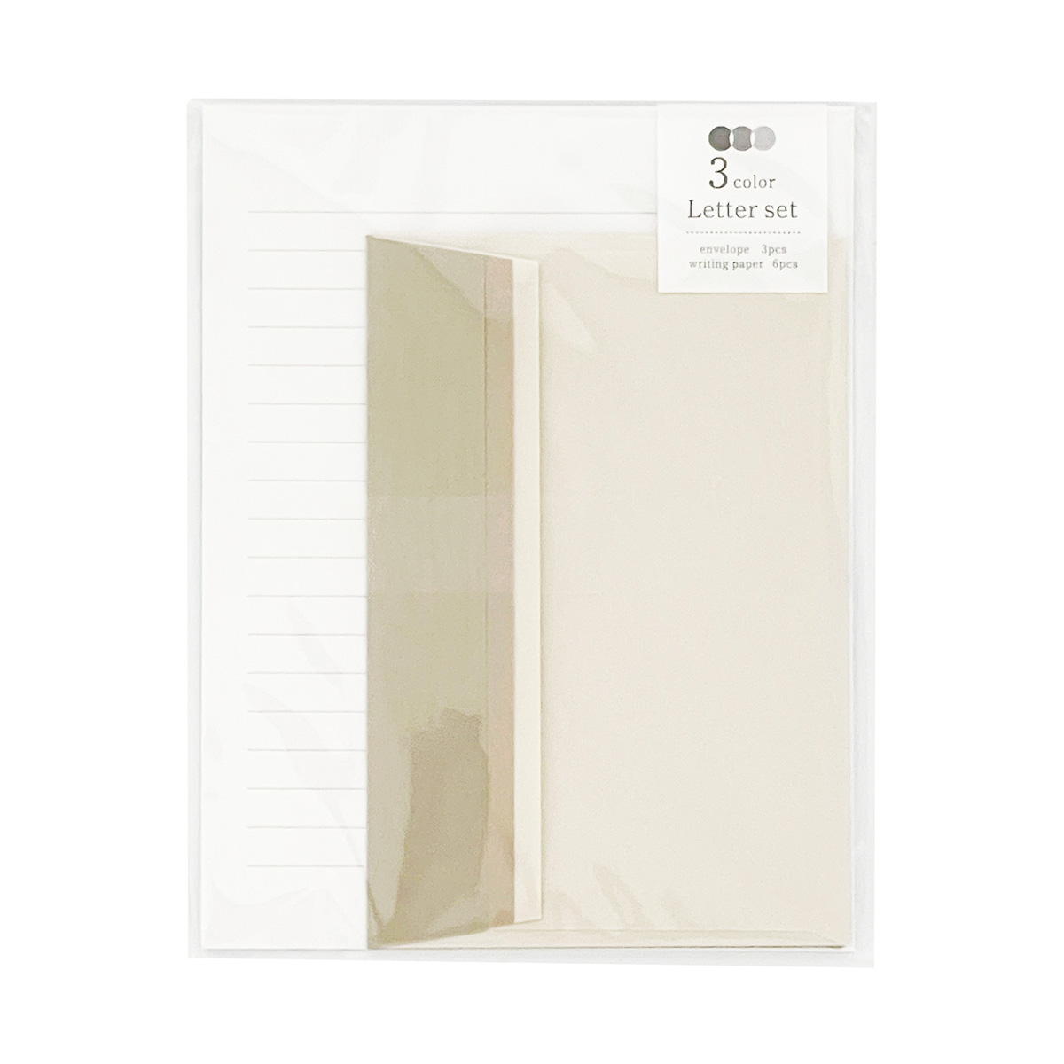 【まとめ買い】3色封筒レターセットA1523/349587