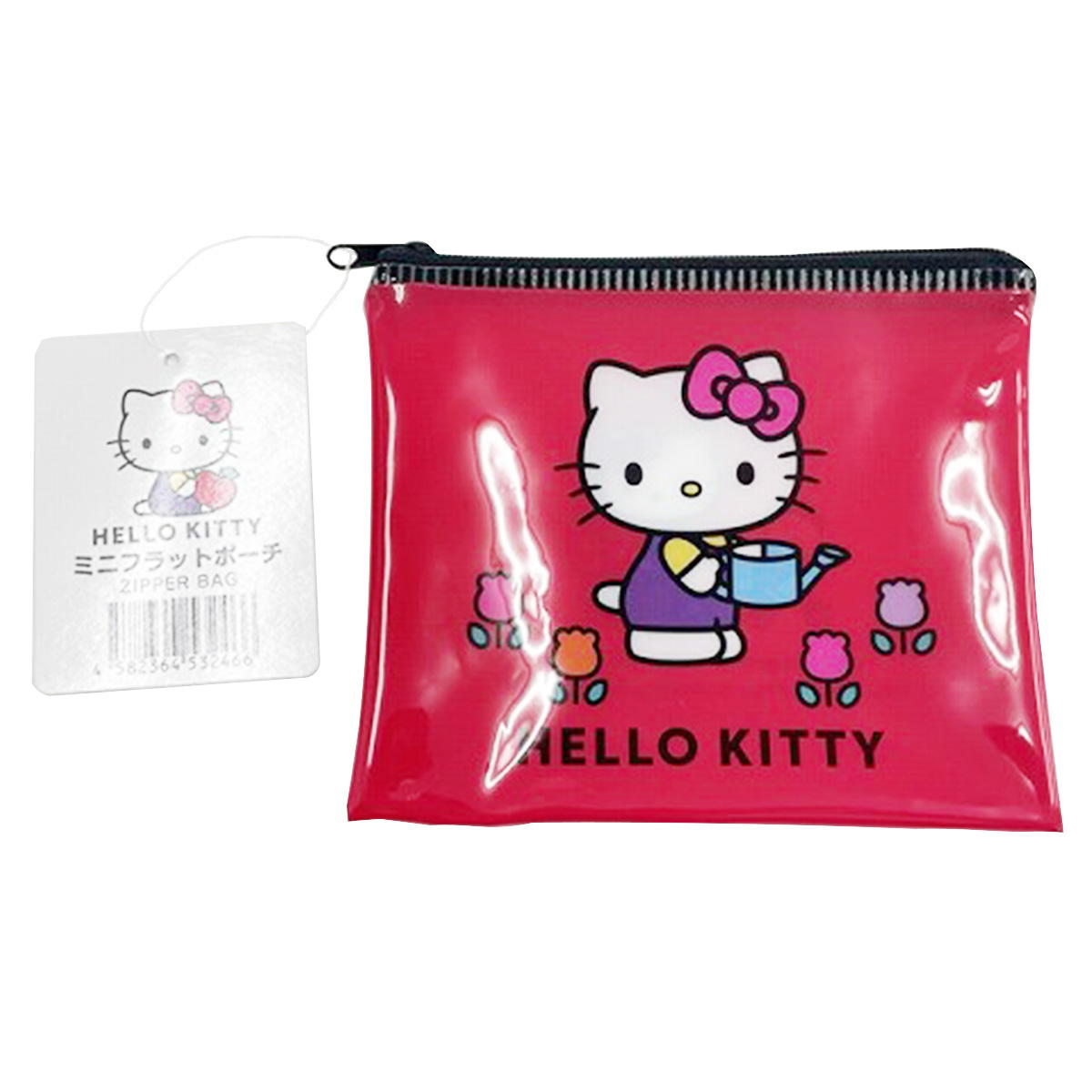 【まとめ買い】sanrio キティMフラットポーチ ニュースタンダード0459/350443
