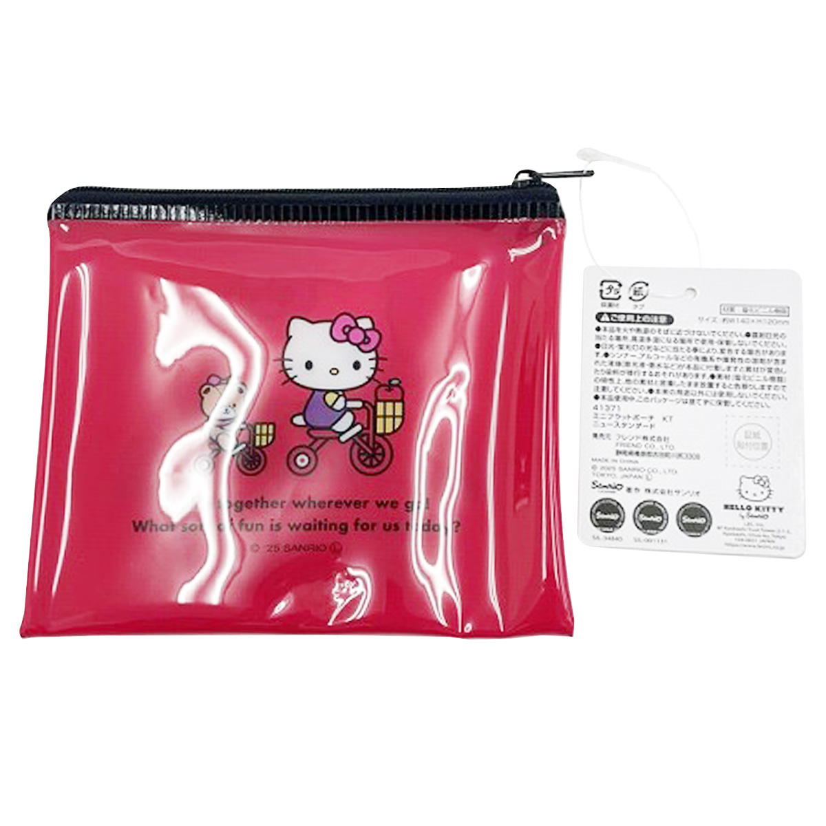 【まとめ買い】sanrio キティMフラットポーチ ニュースタンダード0459/350443
