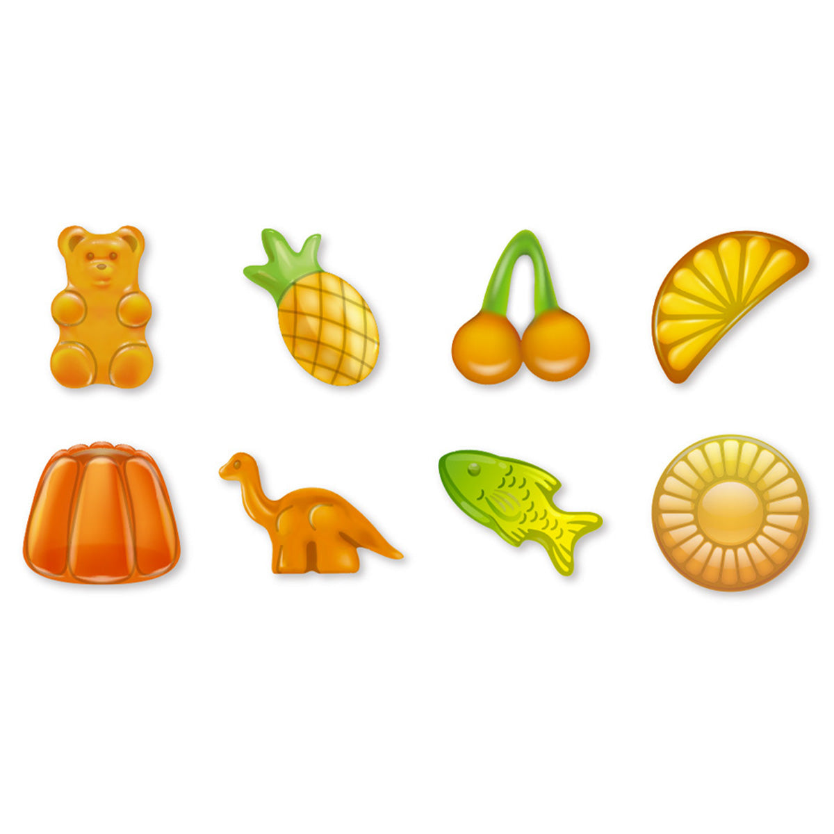 まとめ買い】フレークシール 24P ぷっくりキャンディ 0356/350695 | ワッツ