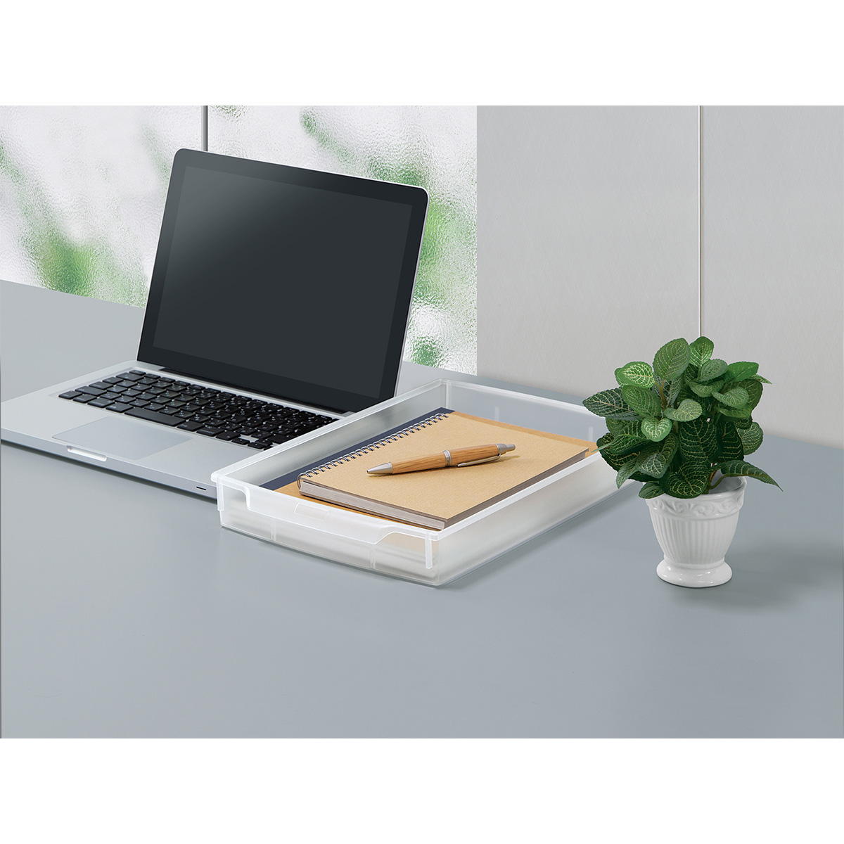 【まとめ買い】デスクトップA4トレー縦型　C0775/351691