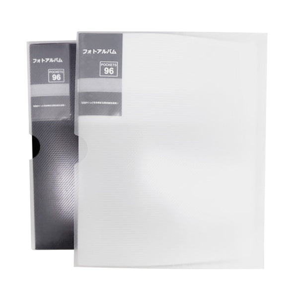 フォトアルバム まとめ買い】写真アルバム 黒台紙フォトアルバム L判 96Pケース付 9001