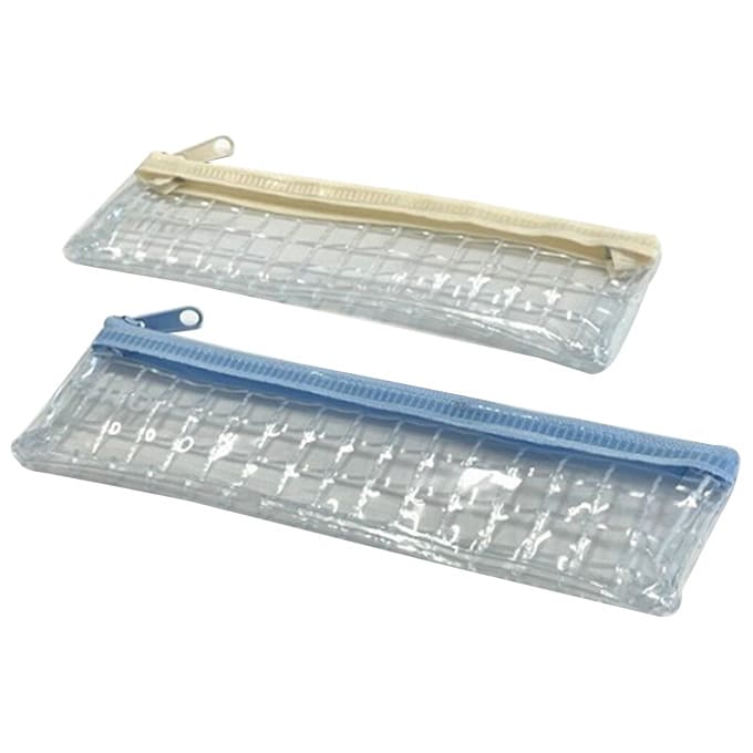 【まとめ買い】透明ポーチ 文具小物ケース スリム 約18x5cm 0459/352030
