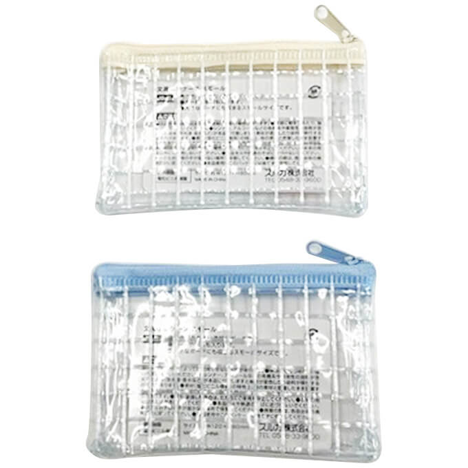 【まとめ買い】透明ポーチ 文具小物ケース スモール 約12x8cm 0459/352031