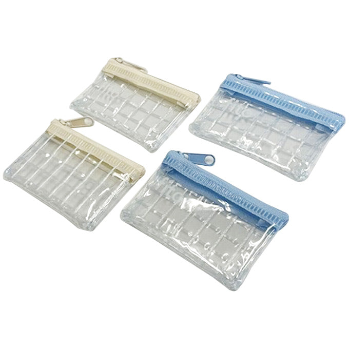 【まとめ買い】透明ポート 文具小物ケース ミニ2P 約8x5cm 0459/352032