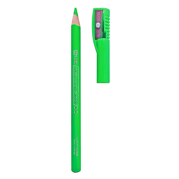 蛍光ペン 蛍光マーカー カラーペン カラーマーカー 鉛筆タイプ 鉛筆の蛍光マーカー グリーン クツワ RF017GR 17.5cm  0960/352058