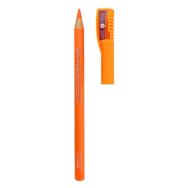 蛍光ペン 蛍光マーカー カラーペン カラーマーカー 鉛筆タイプ 鉛筆の蛍光マーカー オレンジ クツワ RF017OR 17.5cm  0960/352059