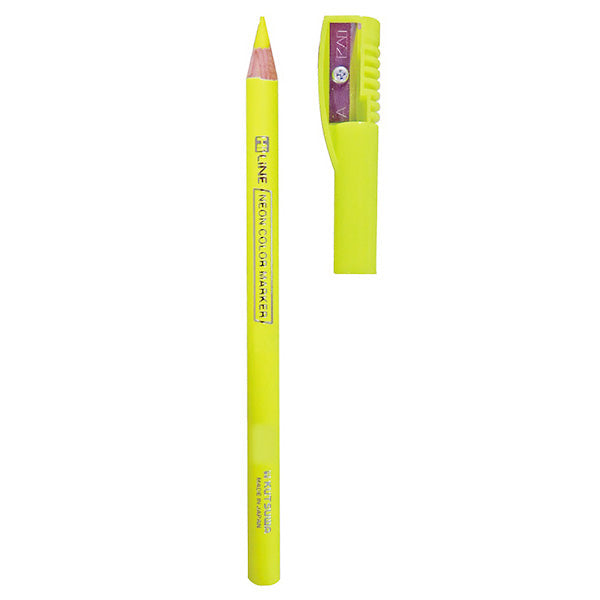 蛍光ペン 蛍光マーカー カラーペン カラーマーカー 鉛筆タイプ 鉛筆の蛍光マーカー イエロー  クツワ RF017YE 17.5cm  0960/352061