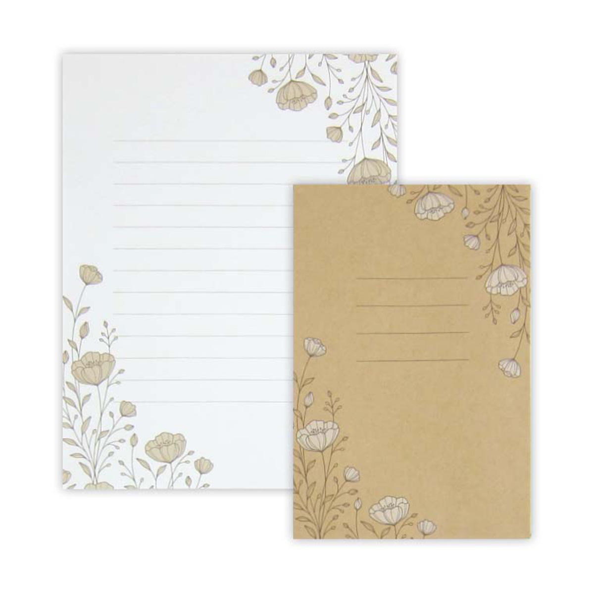 まとめ買い】レターセット クラフト ラブ&フラワー 0915/352084