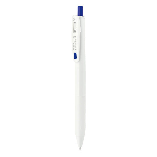 ボールペン ZEBRA ゼブラ サラサR ジェルボールペン 白軸 0.4 青 0960/352273