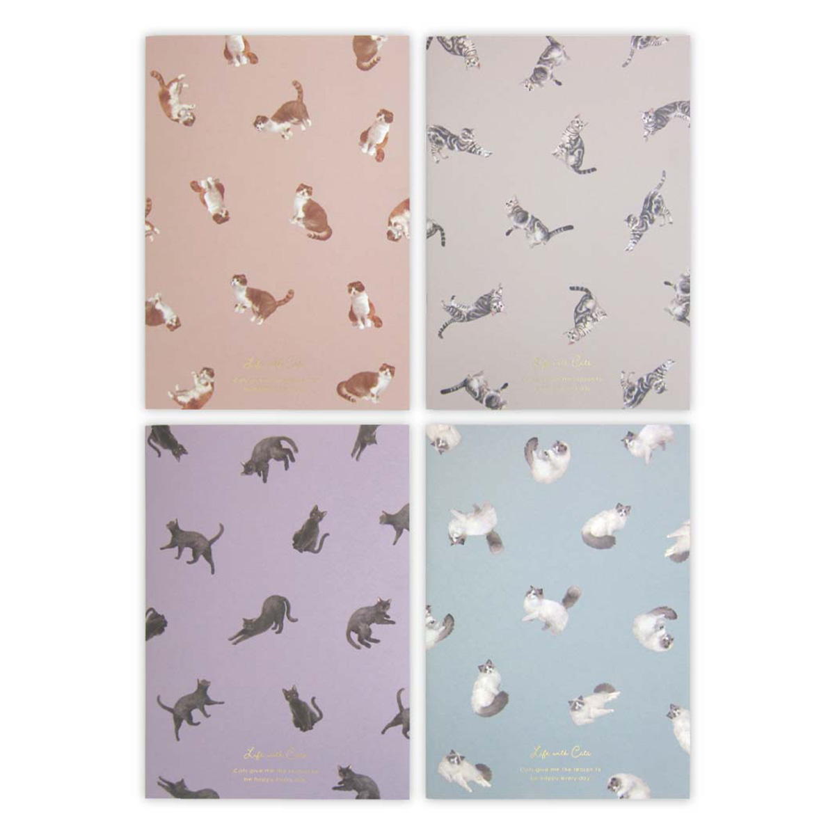 まとめ買い】A5 中綴じノート ねこ 48P 0915/352360 | ワッツ