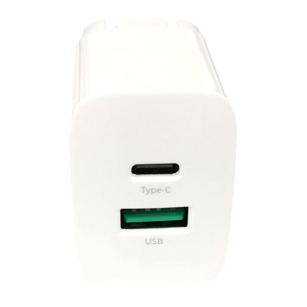 AC充電器 スマホ充電器 チャージャー 急速充電器 2ポート 20W対応 TypeC USB-A 9001/355204