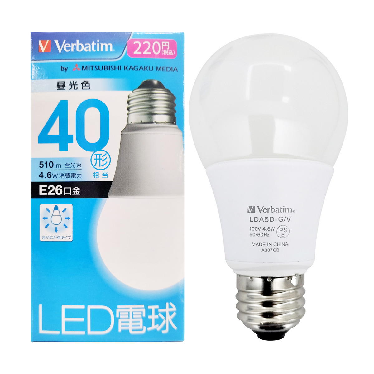 【まとめ買い】三菱LED電球40W昼光色E260474/355205