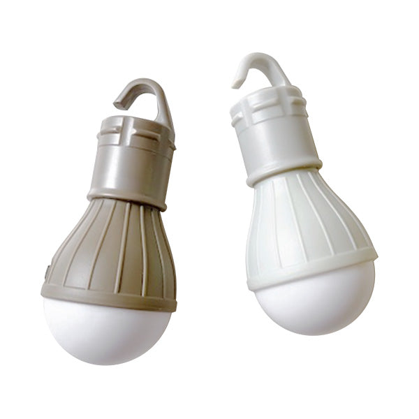 ライト 電灯 LEDライト フック付き 電球色 （ブラウン・ライトグレー） 9001/355298