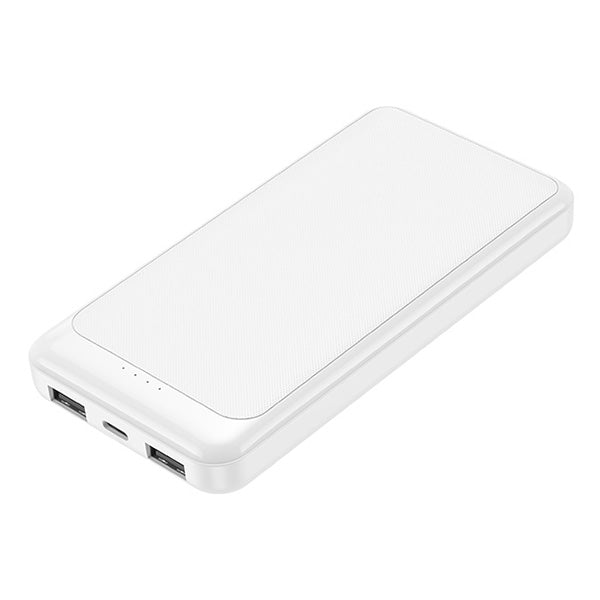 モバイルバッテリー小型 充電器  10000mAh USB-A出力 Type-Cケーブル付 HIDISC ホワイト 9001/355843