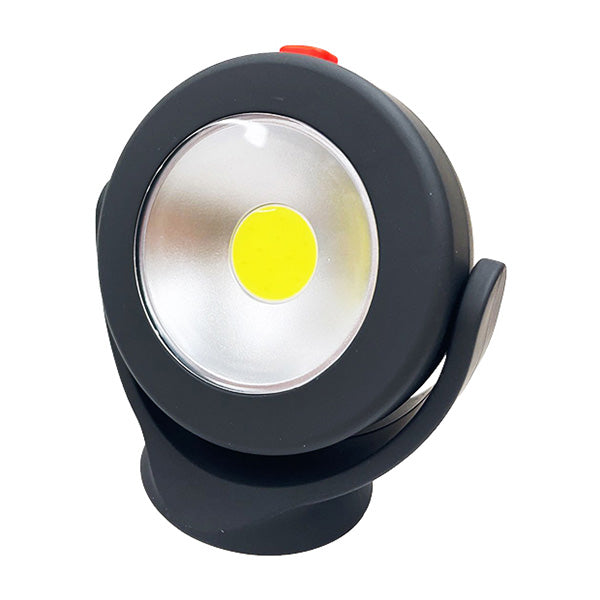 COBライト LEDライト 乾電池式 作業用ライト 作業灯 ワークライト セミサークル  防災 災害用 ブラック 0892/355867