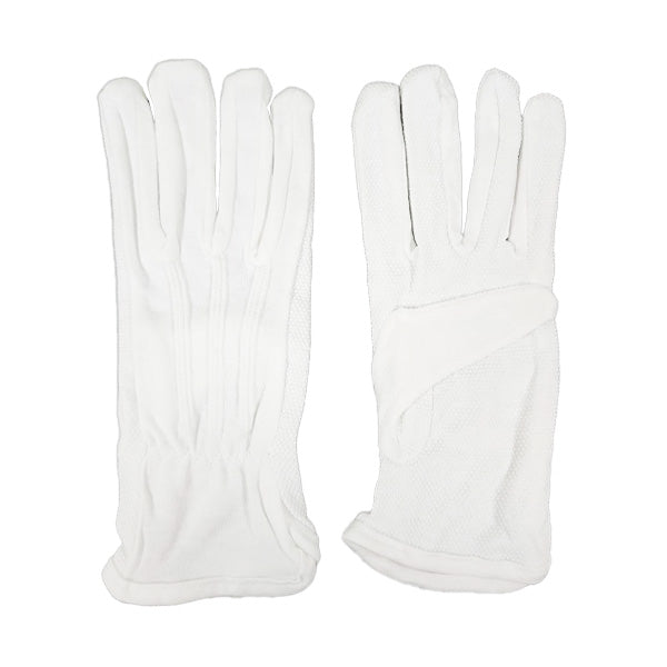 ドライブ手袋 マチすべり止め付 日除けグローブ 白手袋 綿100% L ホワイト 双組 1855/355881