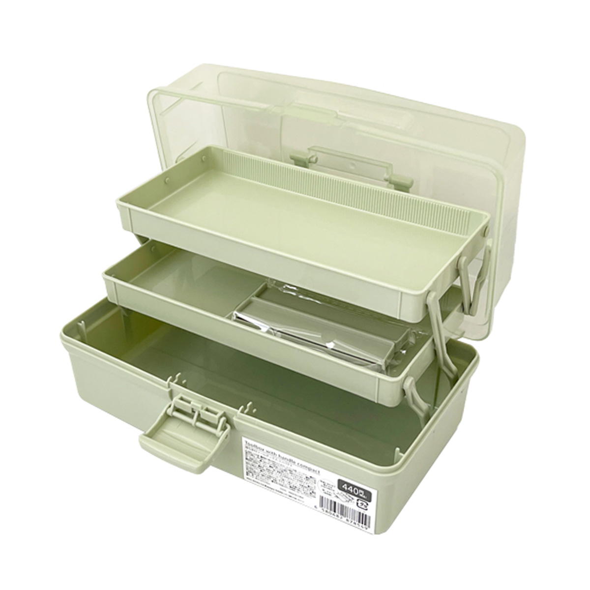 【まとめ買い】持ち手つきツールボックス コンパクト1523/355904