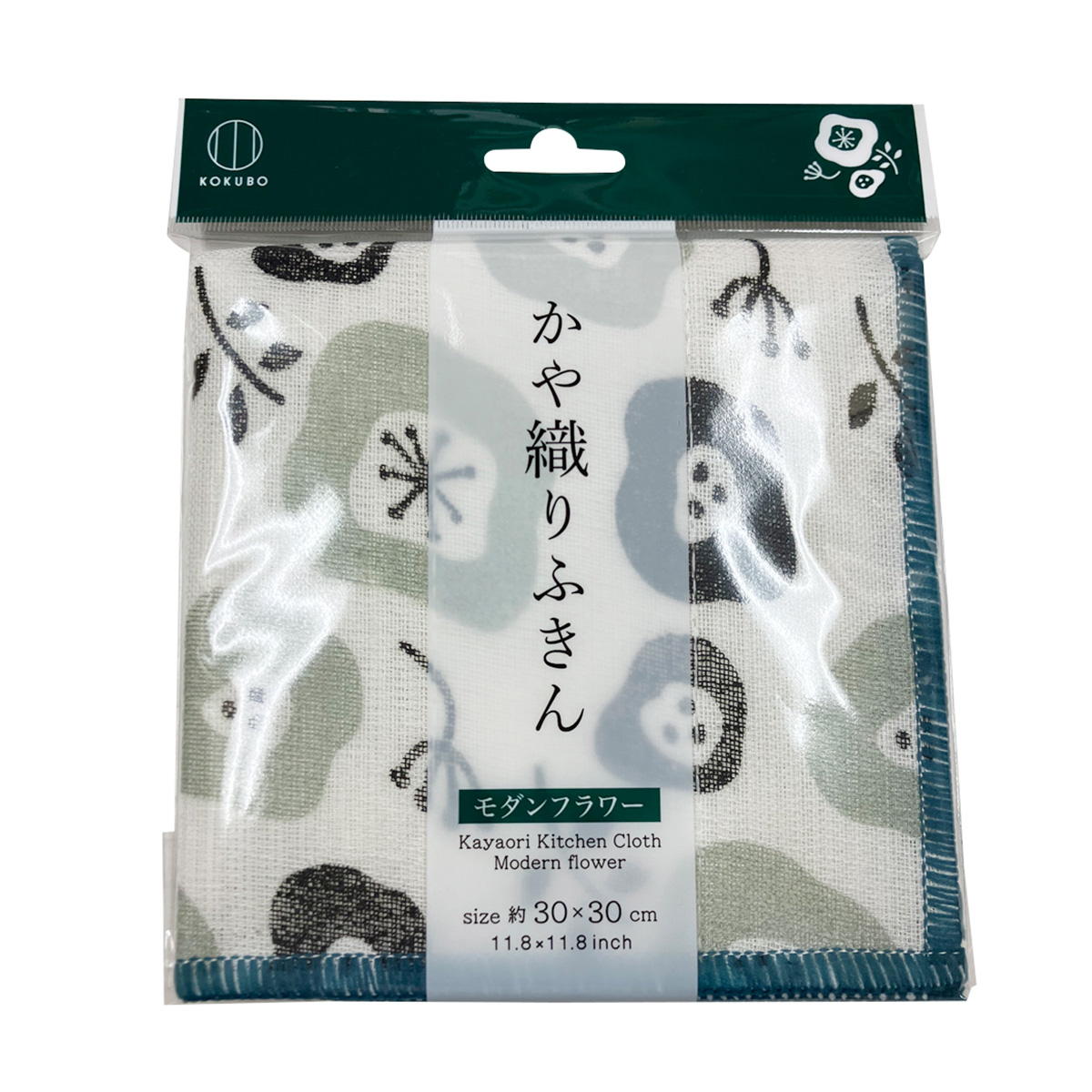 【まとめ買い】かや織りふきん　モダンフラワー0520/358089