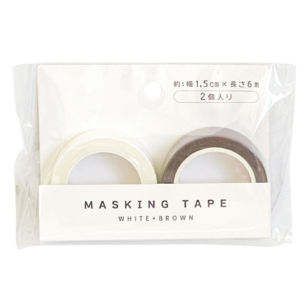マスキングテープ6m 2P WHxBR 1523/358454