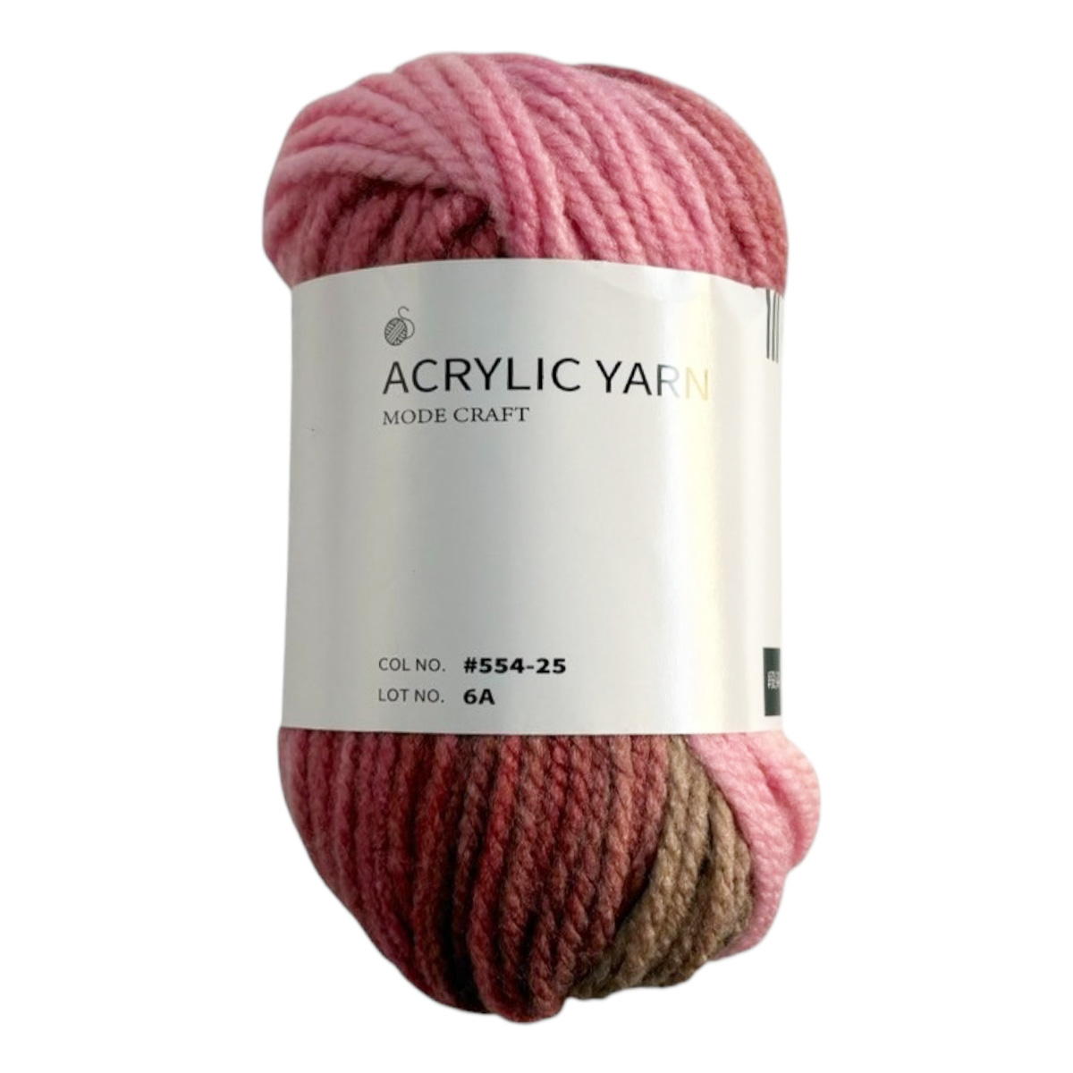 【まとめ買い】アクリル毛糸 アクリル100%段染 55m 30g 554-25 0890/358624