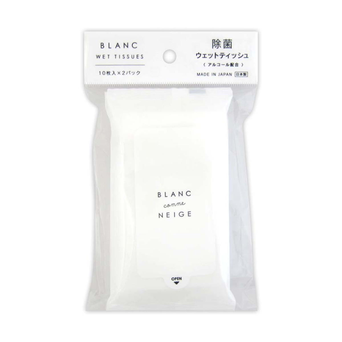 【まとめ買い】除菌ウエットティシュ携帯用BLANC　10枚×2P0915/359557