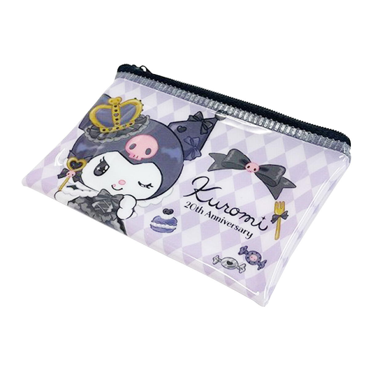 【まとめ買い】sanrio フラットポーチ(S)クロミ20周年0459/360697