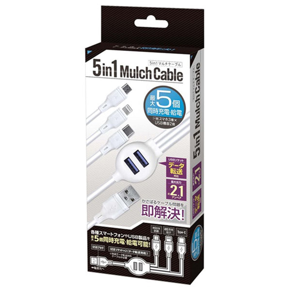 まとめ買い】5in1マルチケーブル 9001/362258 | ワッツ
