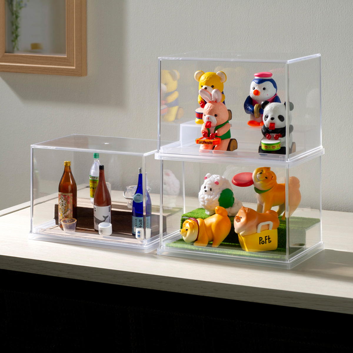 【まとめ買い】ミニフィギュアディスプレイケース0978/363321