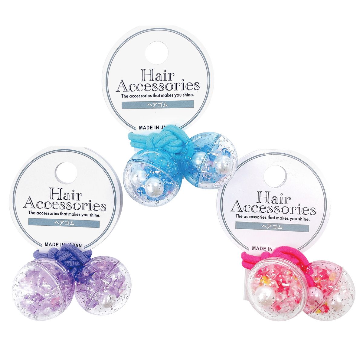 まとめ買い】ヘアゴム キッズ用 髪ゴム ヘアポニー シャカシャカ