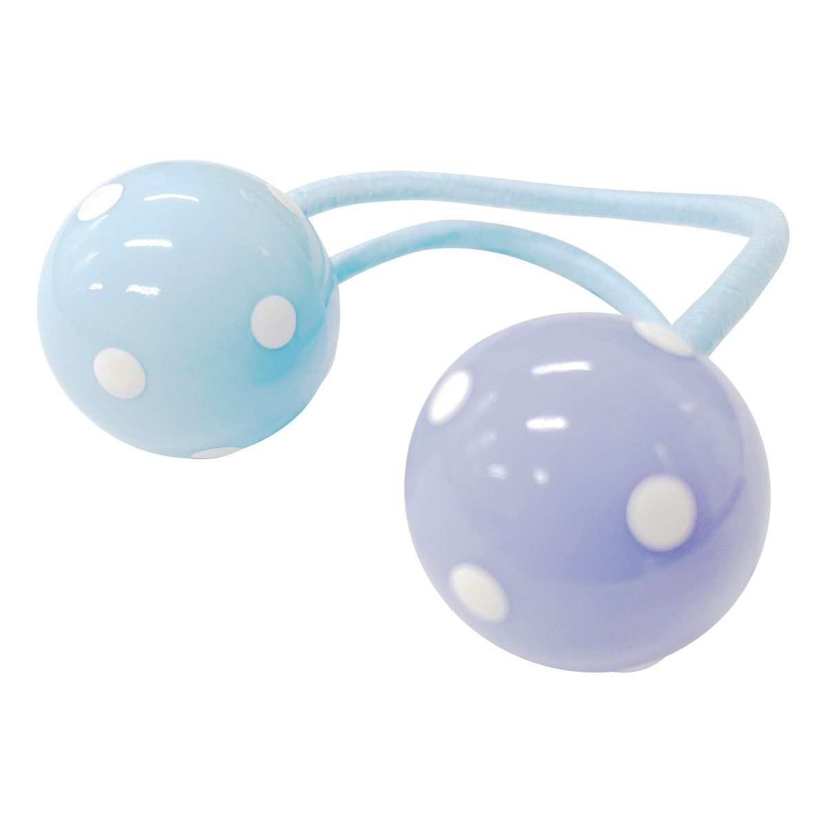 Hair Bobbles ヘアゴム2個セット まとめ買い】ヘアゴム キッズ用 髪ゴム ヘアポニー 水玉ボール2個付