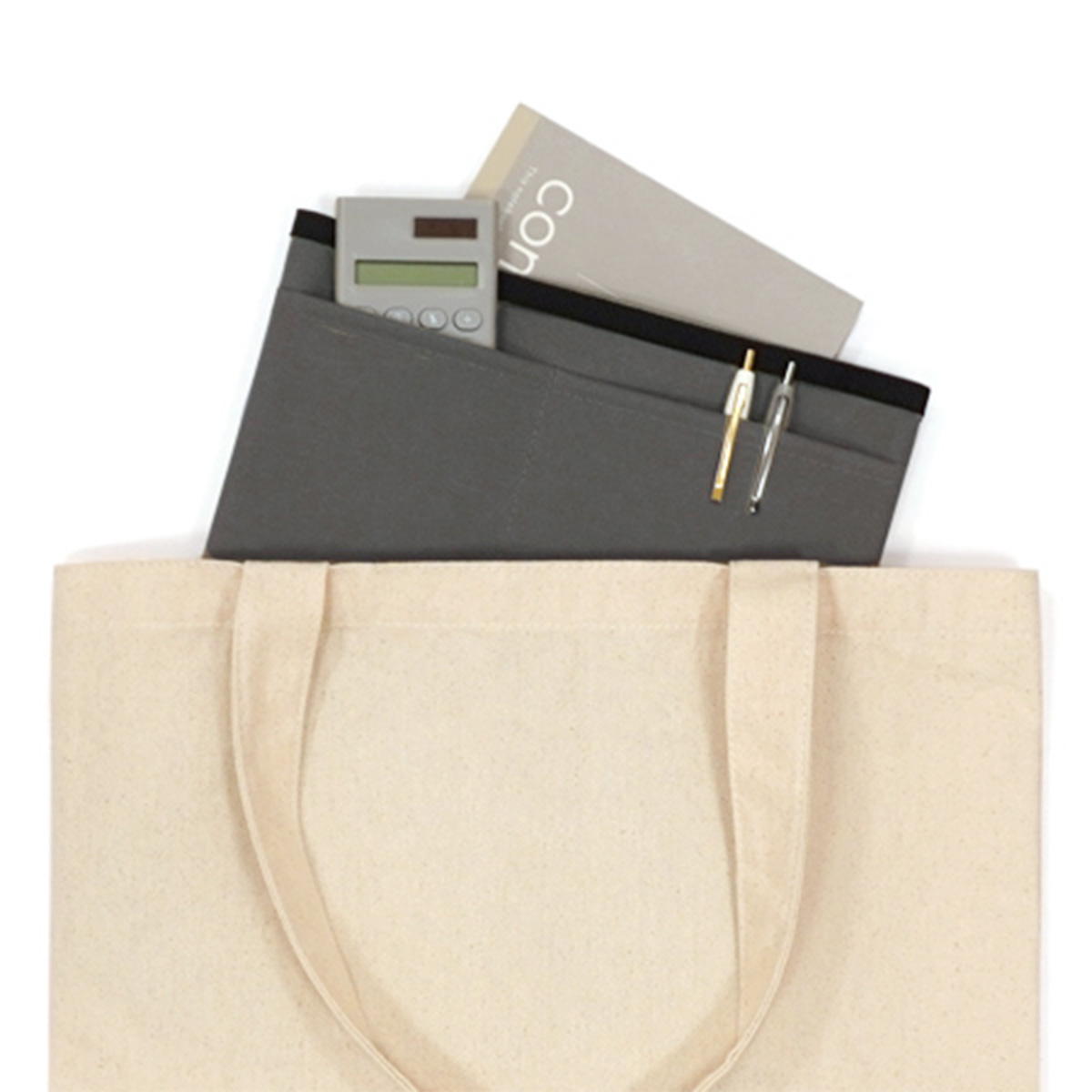 【まとめ買い】バッグインバッグ タテ グレー 0936/365288