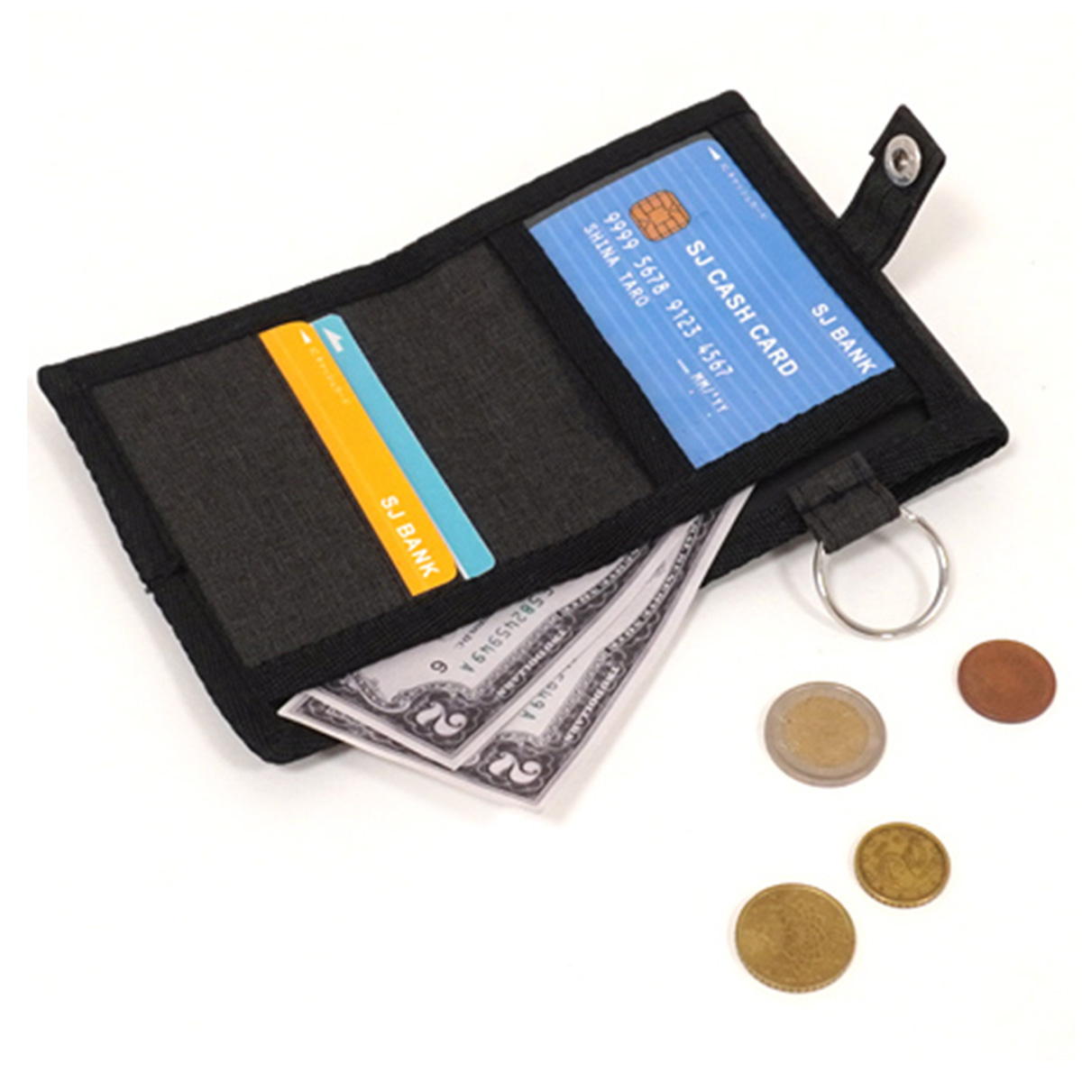 まとめ買い】ウォレット リング付 ブラック0936/366590 | ワッツ