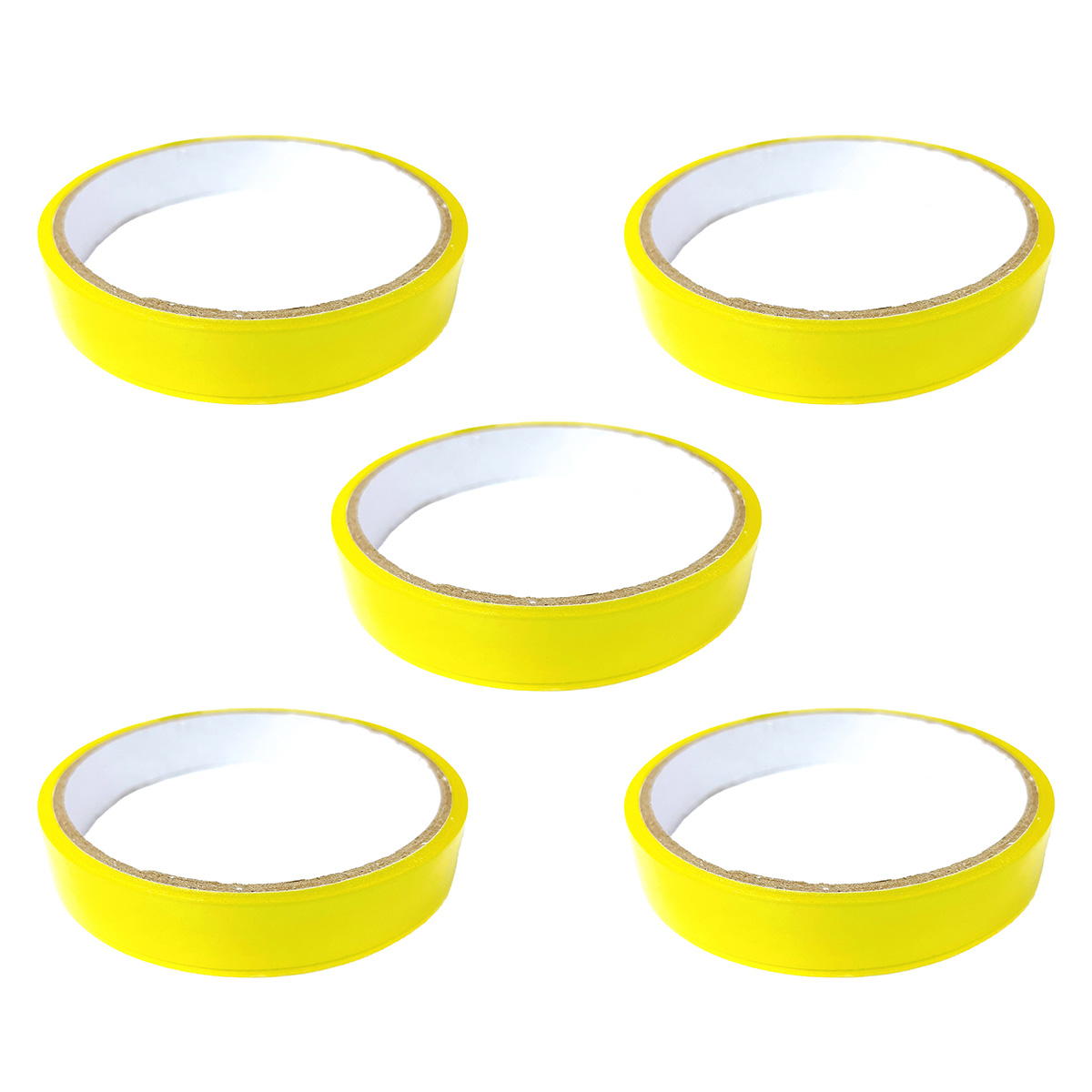 【まとめ買い】OPPテープ幅15mm×15m 5巻 黄色 0808/367088