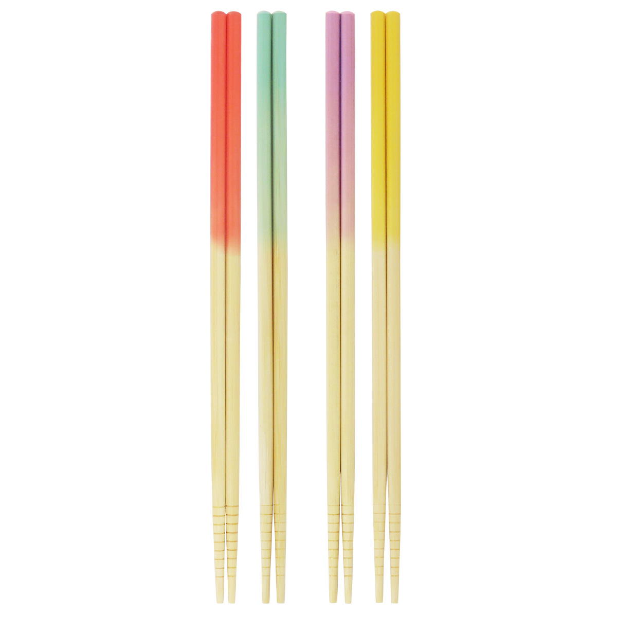 【まとめ買い】菜箸 グラデーション柄 27cm2組0490/367462