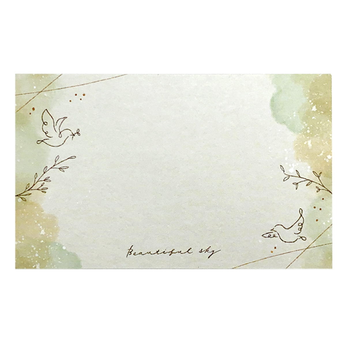 まとめ買い】ミニメッセージカード 30枚 線画水彩0936/367584 | ワッツ