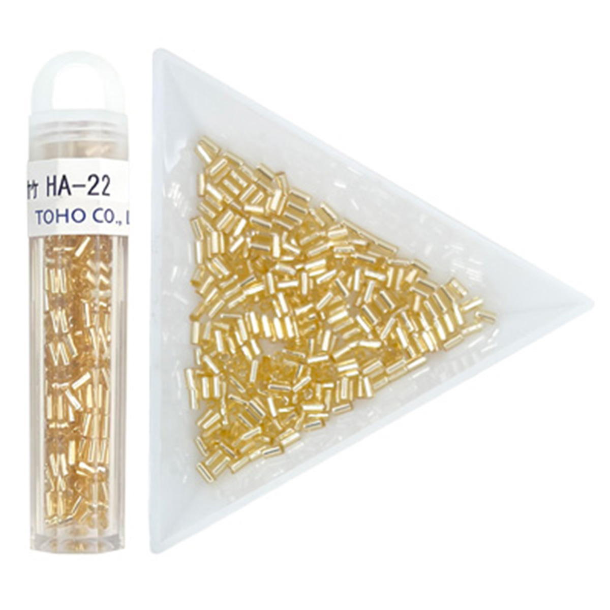 【まとめ買い】ビーズHA-22タケ(ギンメッキゴールド)3mm0894/367644