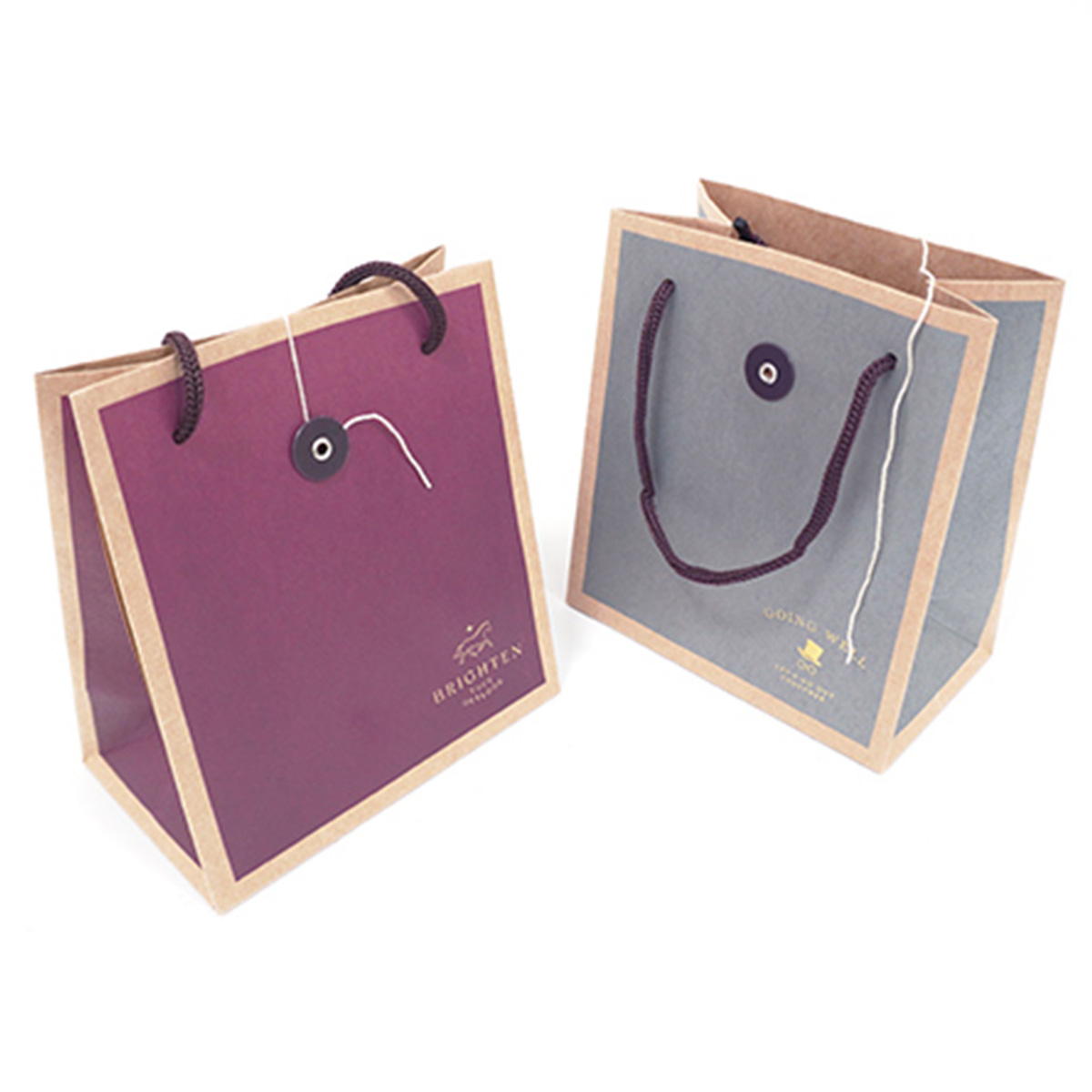 【まとめ買い】ペーパーバッグ クラフトカラー 箔押し S 0936/367710