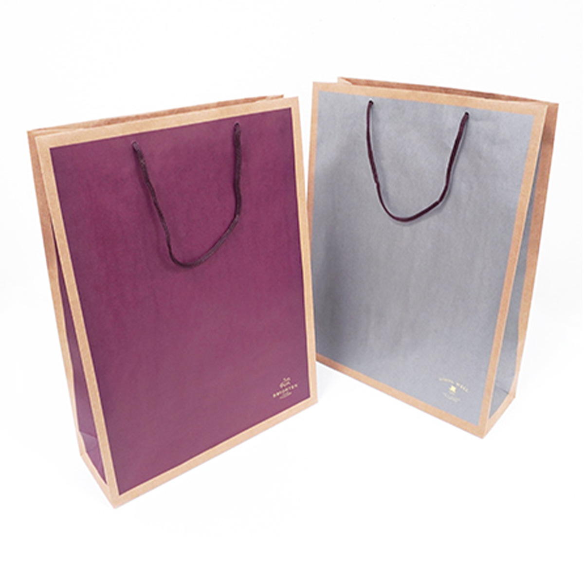 【まとめ買い】ペーパーバッグ クラフトカラー 箔押し LL 0936/367764