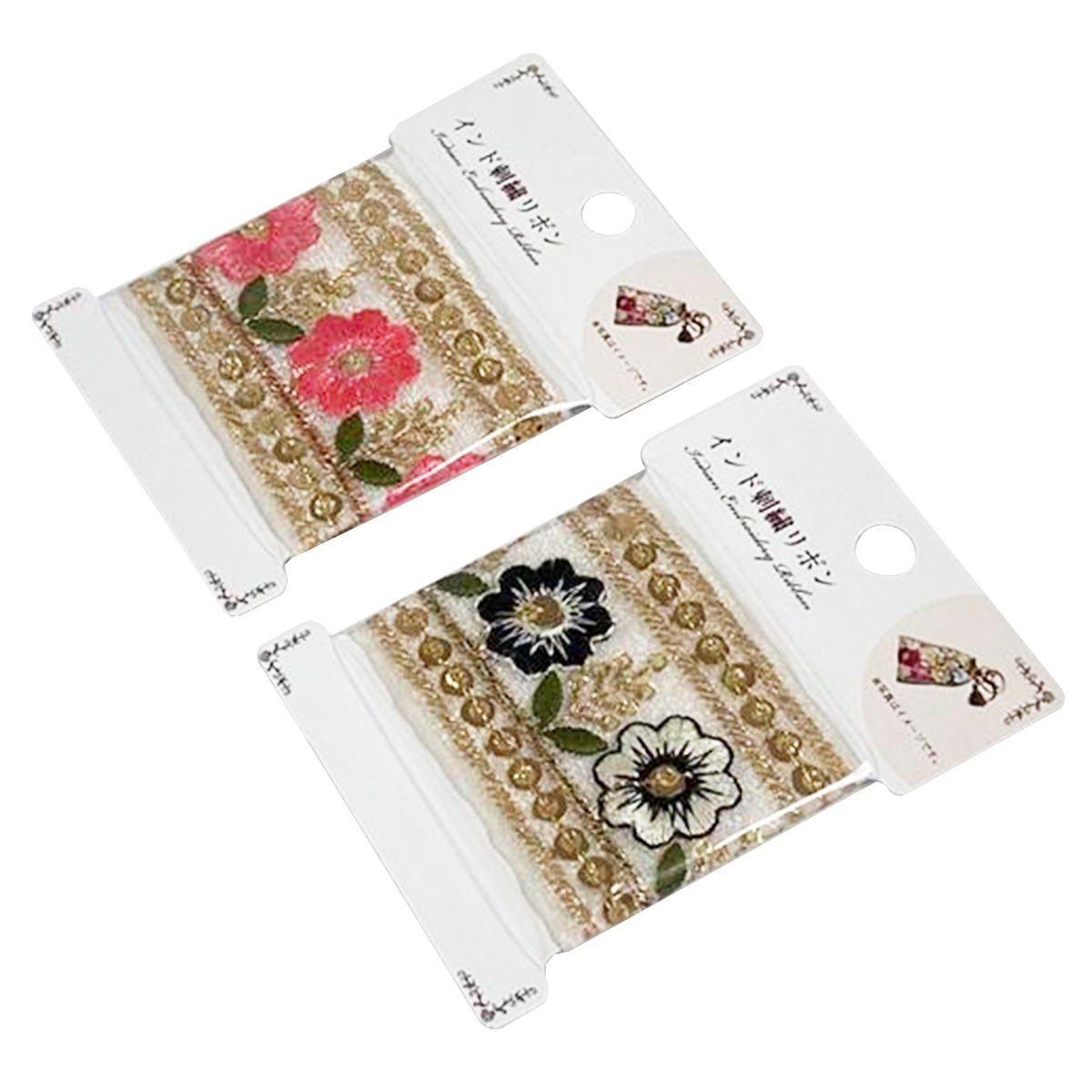 【まとめ買い】インド刺繍リボン(014)0890/367824