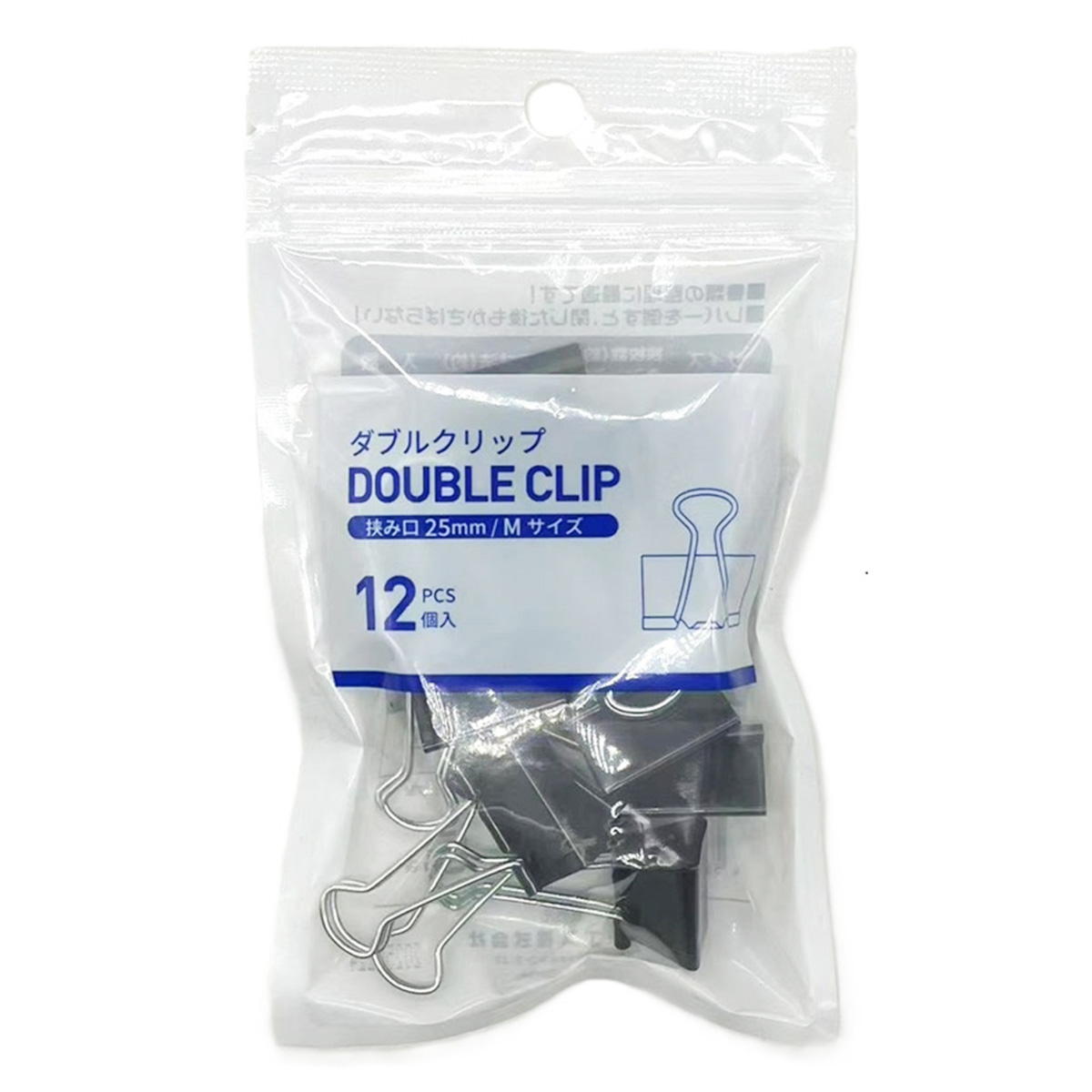 【まとめ買い】ダブルクリップ　中　25mm　12個0960/367916