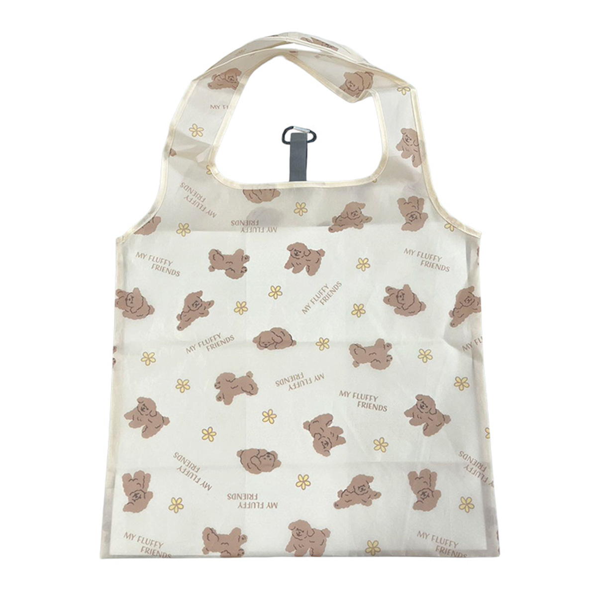 【まとめ買い】エコバッグL カラビナ付きトイプードルBE 1625/368000