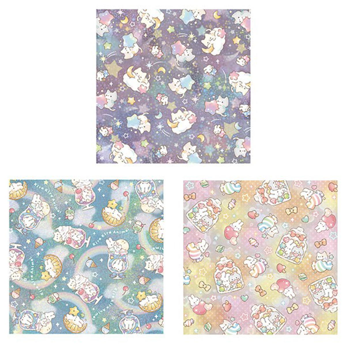 まとめ買い】デザインペーパー9P キラキラアニマル 0356/368164 | ワッツ
