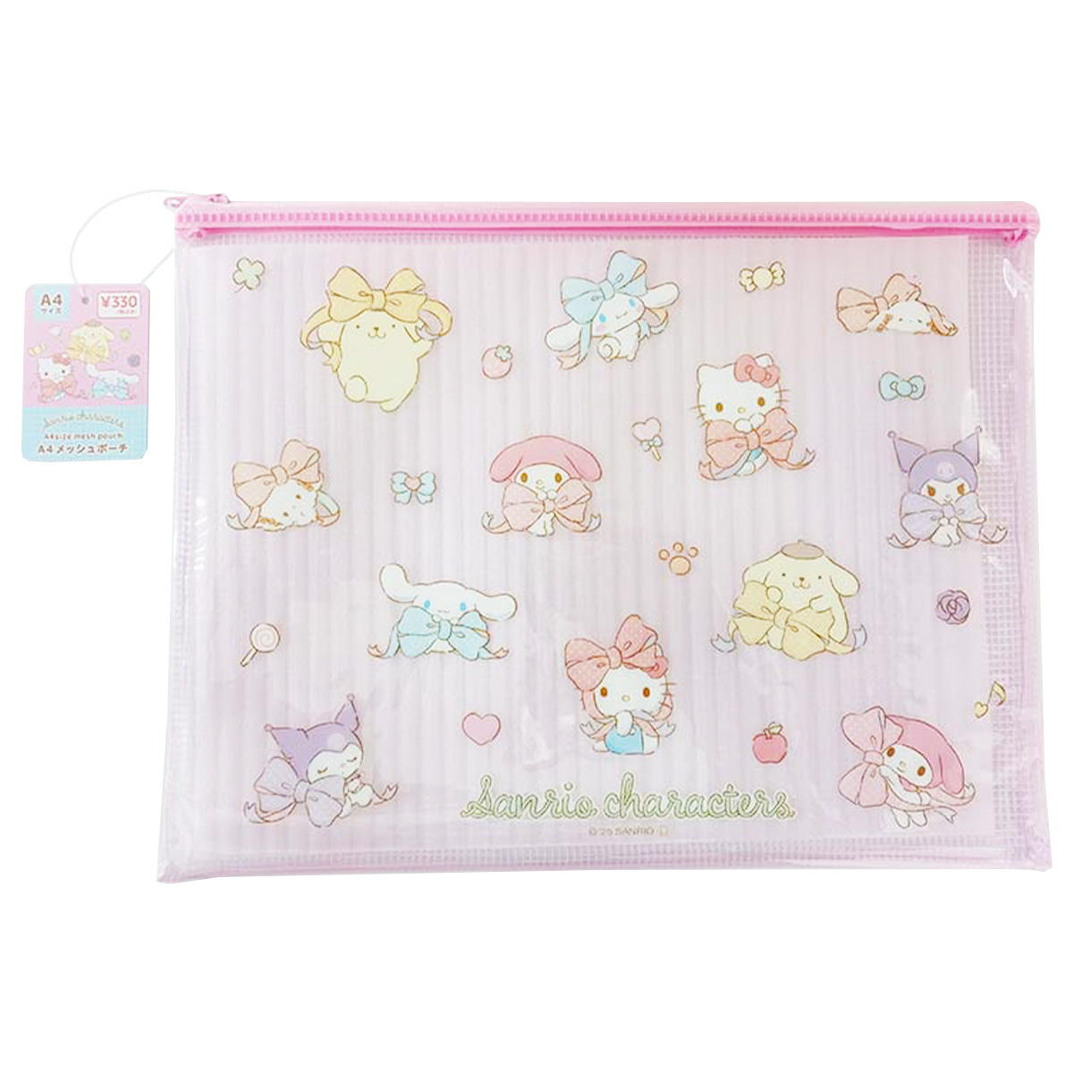 【まとめ買い】A4メッシュポーチ サンリオMIX 0960/368690