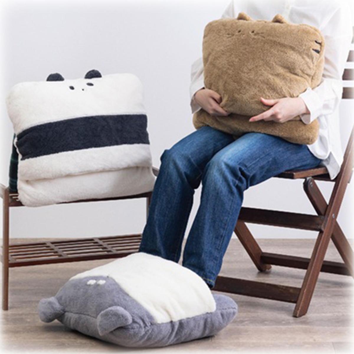 【まとめ買い】マルッコアニマル足入れクッション GAF6648(02)1447/368925