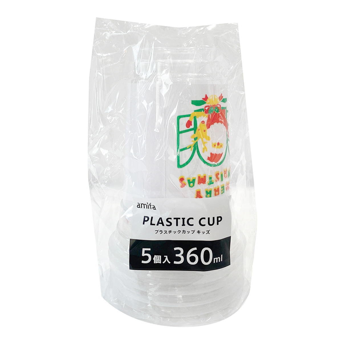 【まとめ買い】プラスチックカップ 360ml 5P キッズ0356/369691