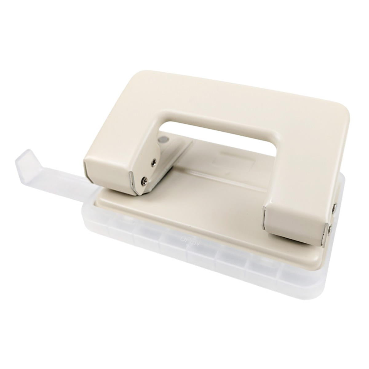 【まとめ買い】2穴パンチ ゲージ付10枚 ベージュ 9001/370092