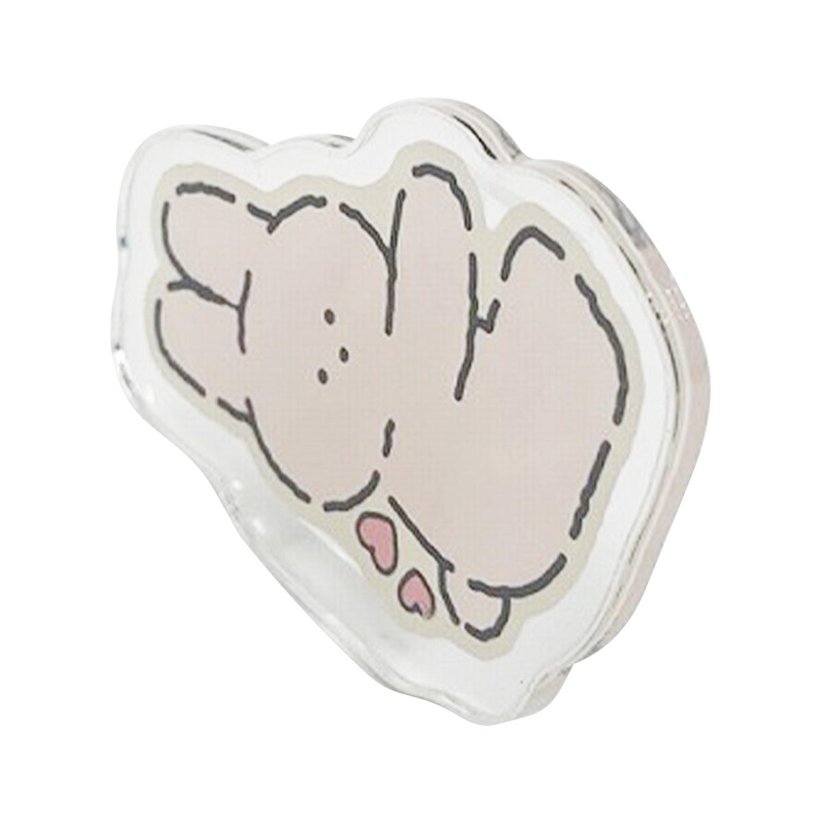 【まとめ買い】nonbiri class アクリルクリップうさぎ・くま 0459/370373