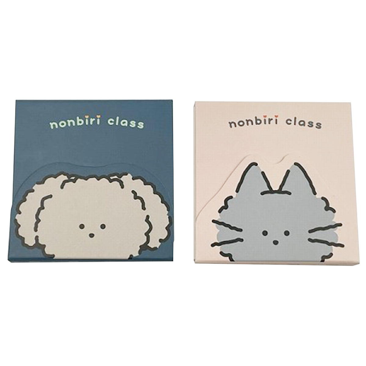 【まとめ買い】nonbiri class マグネットメモ帳ねこ・いぬ 0459/370384